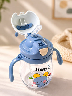 Mulberro Cartoon Character Kids Sipper Bottle with Dual Handles, Flip Straw & Antler Cap | Toddlers & Infants - Water Bottle