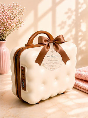 Mulberro Crawling Baby | Annaprashana Ceremony | 22-Piece Gift set | Pure Cotton | Keepsake Suitcase | 6–12 Months - Gift Box
