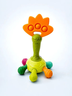 Mulberro Dino Teether Rattle for Babies | Multi-Textured | BPA-Free | 6–18 Months - Teether