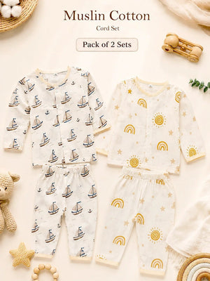 Mulberro Exclusive Muslin Cotton | First Birthday |21-Piece Gift set | Gift Box | Unisex | 12–18 Months - Gift Box