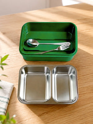 Mulberro Football Goal Kids Stainless Steel Lunch Box with Cutlery - Baby Food & Storage