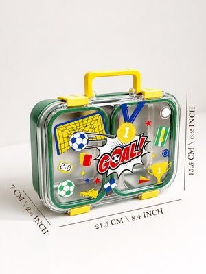 Mulberro Football Goal Kids Stainless Steel Lunch Box with Cutlery - Baby Food & Storage