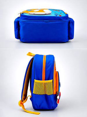 Mulberro Kids Helicopter 3D Backpack – Blue & Orange School Bag for Toddlers & Kids - School Bag