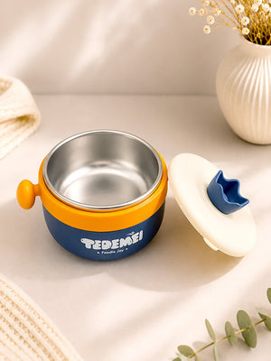 Mulberro Kids Insulated Stainless Steel Lunch Bowl | Hot Water Warm-Keep | Fork & Spoon Included - Baby Food & Storage