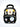 Mulberro Kids LED Bear School Backpack – Black & Beige Cupcake Patch - School Bag