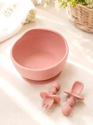 Mulberro Little Foodie | Annaprashana Ceremony | Baby Girl Gift Set | 11-Piece Silicone Feeding Set | Cane Basket | 0-24 Months - Gift Box