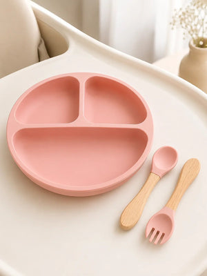 Mulberro Little Foodie | Annaprashana Ceremony | Baby Girl Gift Set | 11-Piece Silicone Feeding Set | Cane Basket | 0-24 Months - Gift Box