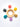 Mulberro Multi-Texture Silicone & Wood Baby Teether Ring | BPA Free | 5 Sensory Beads - Teether