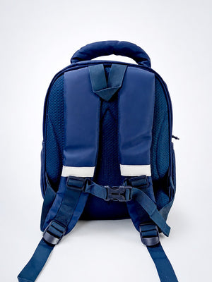 Mulberro Navy Blue Kids Backpack with LED Bear Light & Candy Patch Design for Boys & Girls - School Bag