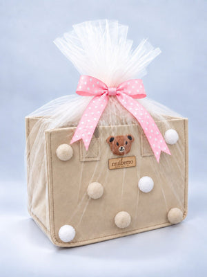 Mulberro New Mom 6-Piece Baby Shower Gift Hamper with Felt Tote Bag - Gift Box