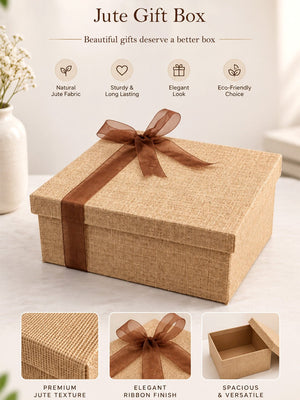 Mulberro New Mom | Postpartum Care | 15-Piece Jute Box Gift Hamper - Gift Box
