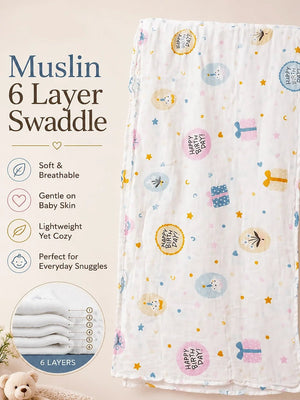 Mulberro Newborn | Exclusive Muslin Cotton |17-Piece Gift set | Gift Box | Unisex | 0–6 Months - Gift Box