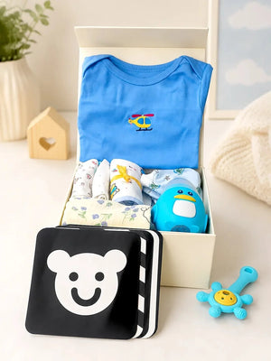 Mulberro Newborn | Growing Baby | Naming Ceremony | 14-Piece Baby Girl Gift Set | White Box | 0–6 Months - Gift Box