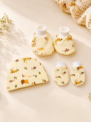 Mulberro Newborn | Welcome Baby | 18-Piece Pure Cotton | Organizer Pouch Gift Set | 0–3 Months - Gift Box