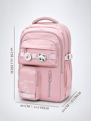 Mulberro Next-Level Premium Pink School Backpack for Kids & Teens - School Bag