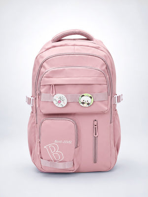 Mulberro Next-Level Premium Pink School Backpack for Kids & Teens - School Bag