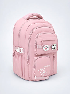 Mulberro Next-Level Premium Pink School Backpack for Kids & Teens - School Bag