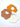 Mulberro Orange, Brown & Cream 3-Piece Muslin Cotton Baby Bibs | Snap Closure | Drool & Feeding Bib
