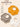 Mulberro Orange, Grey & White Solid 3-Piece Muslin Cotton Baby Bibs | 4-Layer Gauze | Scalloped Drool Bib