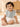Mulberro Orange, Grey & White Solid 3-Piece Muslin Cotton Baby Bibs | 4-Layer Gauze | Scalloped Drool Bib