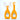 Mulberro Orange Penguin 2-in-1 Kids' Toothbrush Set | U-Shaped Silicone + Round Brush | Toddlers & Babies - Teether