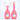Mulberro Pink Penguin 2-in-1 Kids' Toothbrush Set | U-Shaped Silicone + Round Brush | Toddlers & Babies - Teether