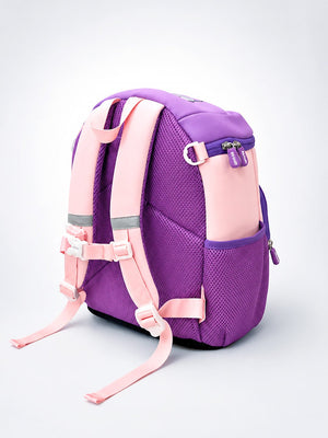 Mulberro Purple Butterfly Neoprene Kids Backpack with Safety Leash – Girls Toddler School Bag - School Bag