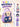 Mulberro Purple LED Bear Kids School Backpack with Cute Candy Patches - School Bag