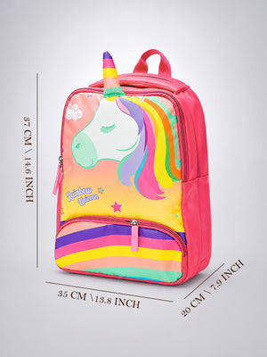 Mulberro Rainbow Unicorn Kids Backpack – Pink School Bag for Girls - School Bag