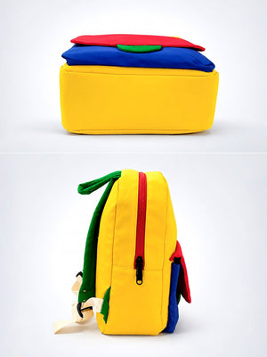 Mulberro Smiley Face Kids Backpack – Bright Multicolour Toddler & Kids School Bag with Safety Leash - School Bag