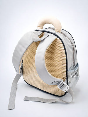 Mulberro The Lovely Bear Kids Backpack – Blue & Cream Bear-Ear Toddler School Bag - School Bag