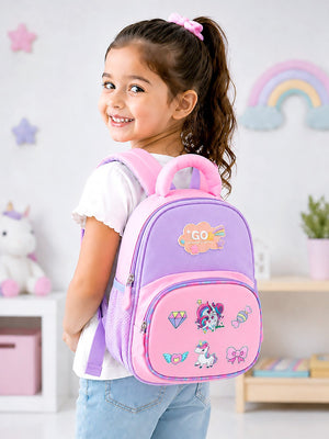 Mulberro Unicorn Kids Backpack for Girls – Pink & Purple School Bag for Toddlers & Kids - School Bag