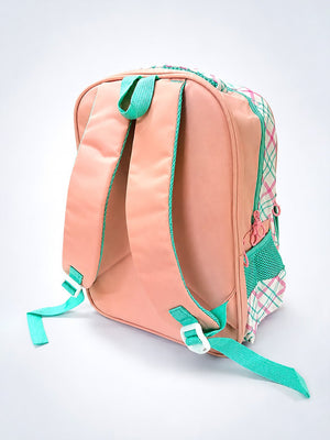 Mulberro Unicorn School Backpack for Girls – Pink Plaid Kids Bag - School Bag