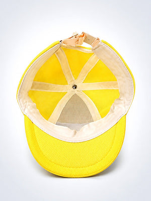 Mulberro Yellow 3D Bunny Ears Kids Cap Mesh Fabric Adjustable 2-6Y - Kids Accessories