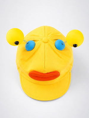 Mulberro Yellow 3D Eyeball Antenna Kids Cap Adjustable 2-6Y - Kids Accessories