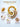 Mulberro Yellow & Beige Ocean 3-Piece Silicone Baby Teether | 10 Teething Textures | 0M+