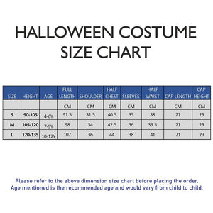 Multi - color color Clown, Halloween Costume Fancy Dress Up - 4 - 6 Years Halloween