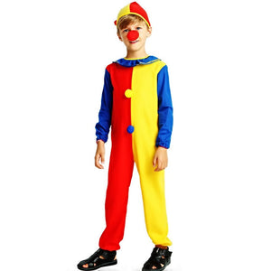 Multi - color color Clown, Halloween Costume Fancy Dress Up - 4 - 6 Years Halloween