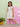 Multi Color Striped Girls Dress with Patch Pockets