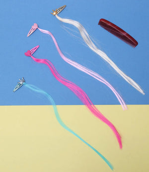 Multi Colot Hair Extension – Colorful Clip‑On Hair Extension for Kids - ilearnngrow Learning Solutions Pvt Ltd