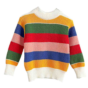 Multi Striped cardigan Sweater for Kids - 2 - 3 Years Winter Wear