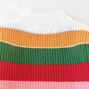 Multi Striped cardigan Sweater for Kids - 2 - 3 Years Winter Wear