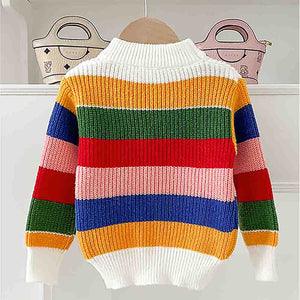 Multi Striped cardigan Sweater for Kids - 2 - 3 Years Winter Wear