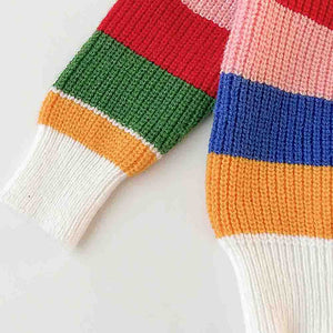 Multi Striped cardigan Sweater for Kids - 2 - 3 Years Winter Wear