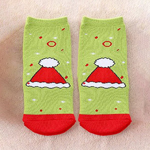 Multicolor Christmas Ankle Length Socks For Kids - Set Of 5 Pcs - 2 - 4 Years Christmas
