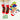 Multicolor Christmas Ankle Length Socks For Kids - Set Of 5 Pcs - 2 - 4 Years Christmas