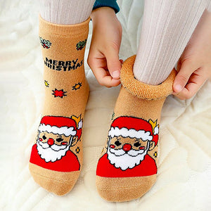 Multicolor Christmas Ankle Length Socks For Kids - Set Of 5 Pcs - 2 - 4 Years Christmas