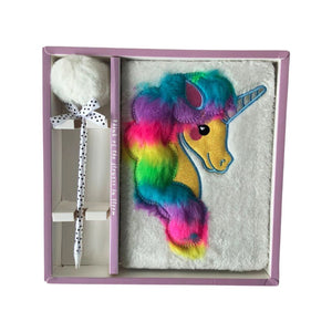 Multicolour Unicorn White Notebook - Little Surprise BoxMulticolour Unicorn White Notebook