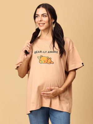 Mumma Bear and Baby Bear Twinning- Set of 1 T-shirt and 1 Onesie - Twinning Combo