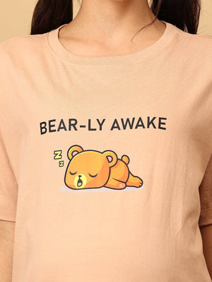 Mumma Bear and Baby Bear Twinning- Set of 1 T-shirt and 1 Onesie - Twinning Combo